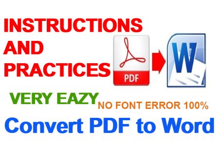 Convert PDF File to Word