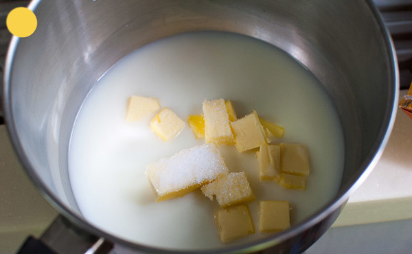 Melt butter and sugar